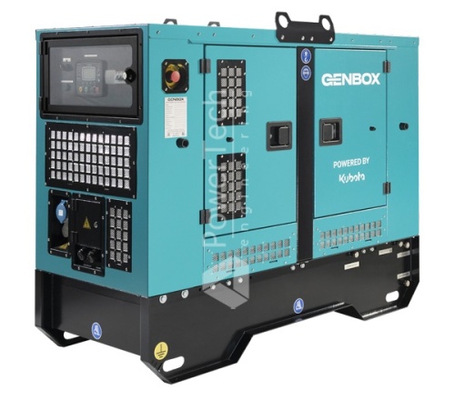 Дизельный генератор GENBOX KBT12T-3000 в кожухе