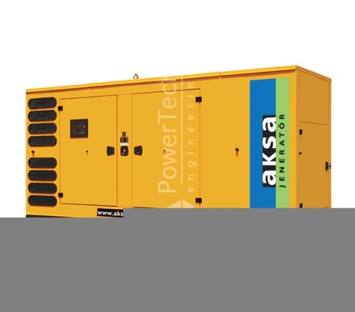 Дизельный генератор Aksa APD360C в кожухе