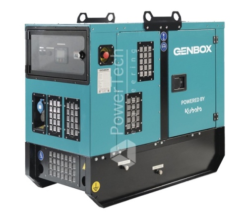 Дизельный генератор GENBOX KBT10T-3000 в кожухе