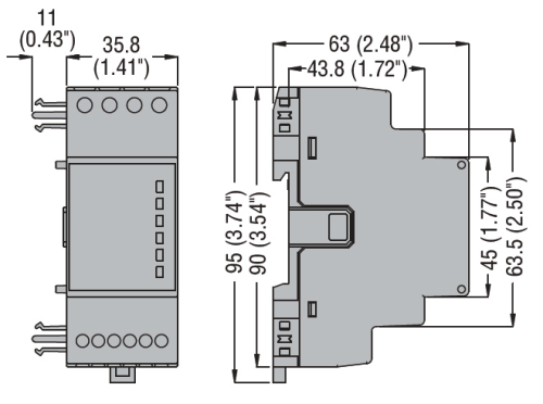 EXM1020 Интерфейс RS485 изолированный e 2 релейных выхода 5A 250VAC для DMG 300 фото 2
